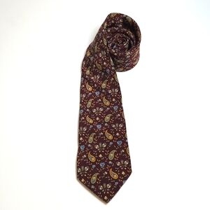 Valentino Cravatte 100% Silk Paisley Men's Tie  EUC